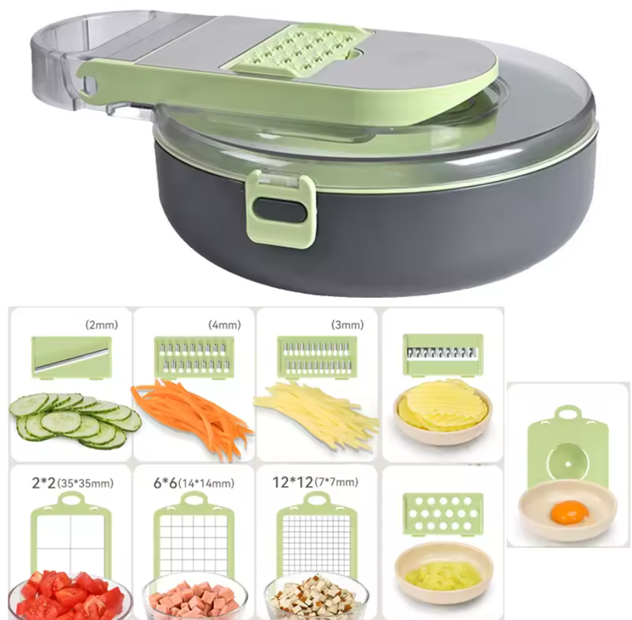 ⚡️KITCHEN HERO PRO 🍅SUPER RALLADOR DE COCINA 9 EN 1 IMPORTADO🥇ÚLTIMAS 50 UNIDADES🔥