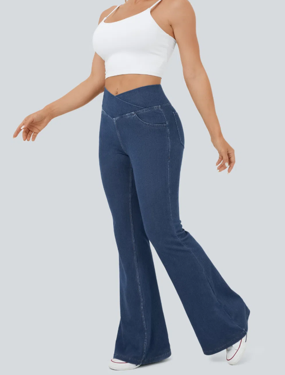 CURVE LUXE ✨ PANTALÓN ELÁSTICO DE CINTURA ALTA + OBSEQUIO+ ENVIÓ GRATIS 🎁👖