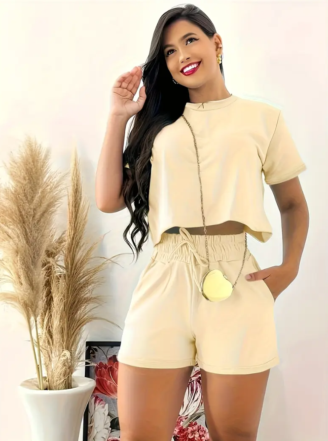 👕DAILY STYLE🩳CONJUNTO 100% ALGODÓN PERCHADO DE ALTA CALIDAD+ENVIÓ GRATIS🎁