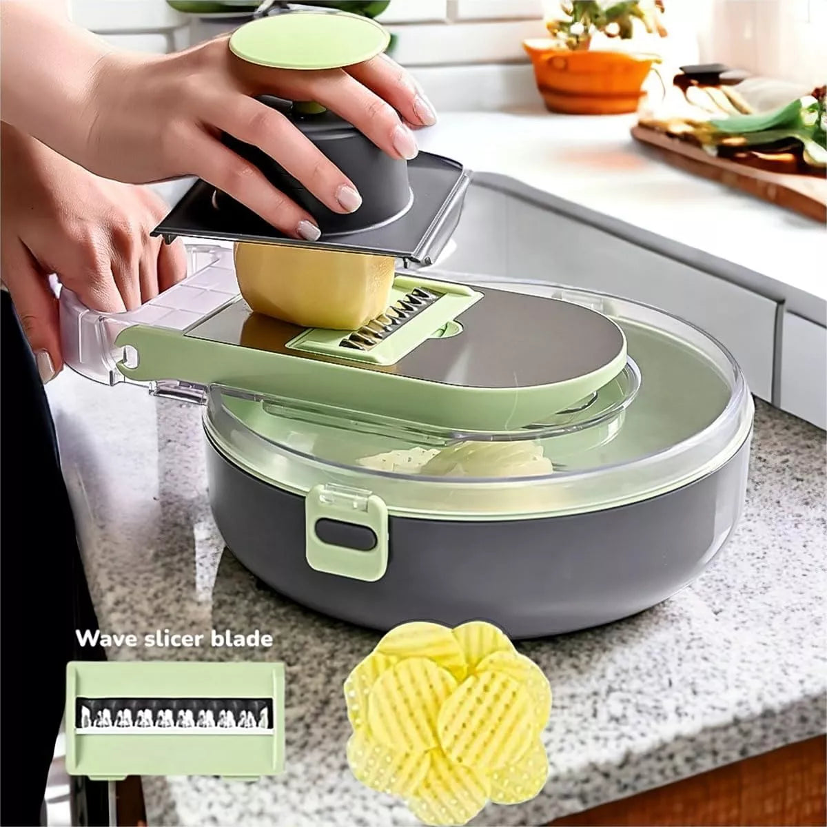 ⚡️KITCHEN HERO PRO 🍅SUPER RALLADOR DE COCINA 9 EN 1 IMPORTADO🥇ÚLTIMAS 50 UNIDADES🔥