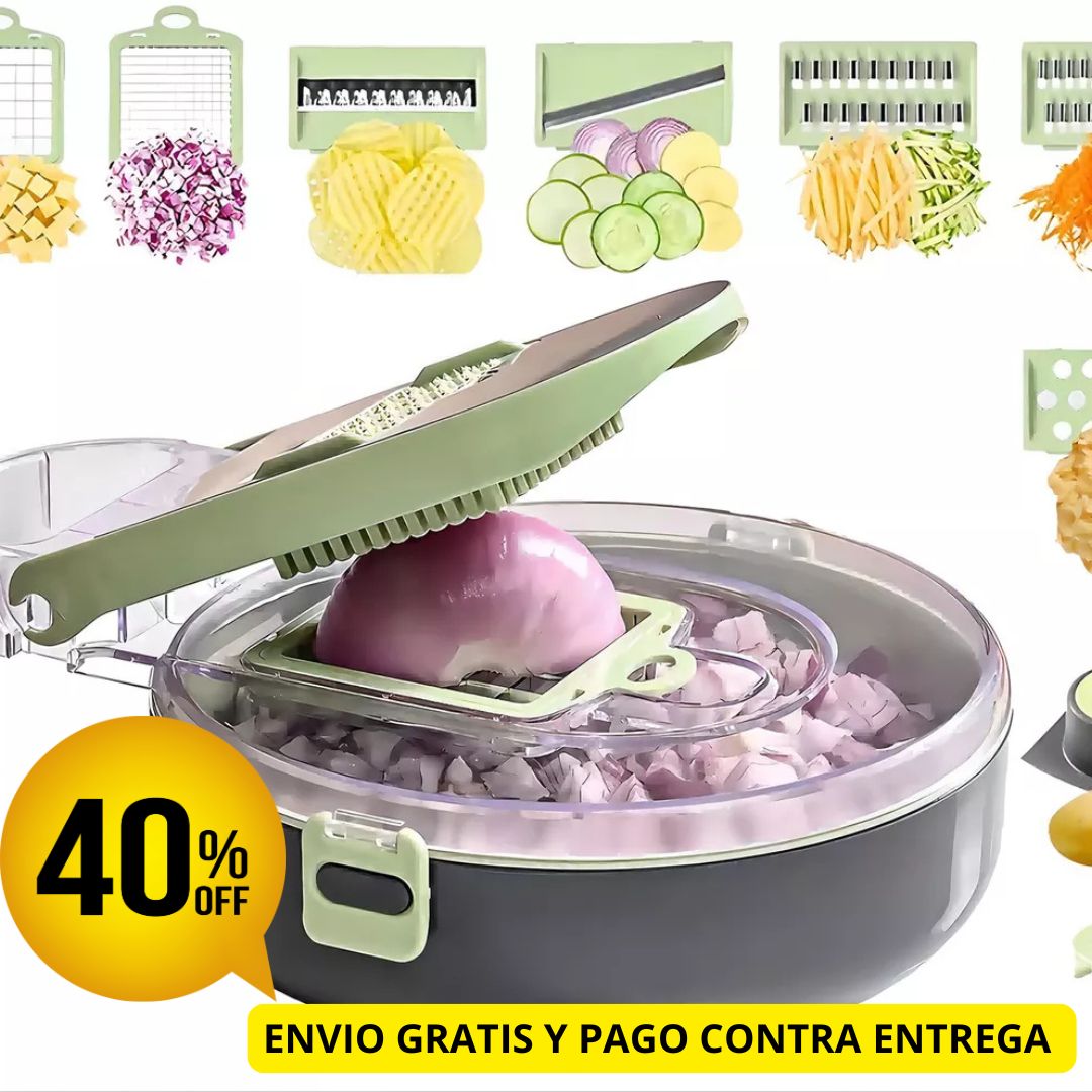 ⚡️KITCHEN HERO PRO 🍅SUPER RALLADOR DE COCINA 9 EN 1 IMPORTADO🥇ÚLTIMAS 50 UNIDADES🔥