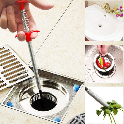 STEEL HOOK 🚽 🚿🛁SONDA DE 90 CM PARA LIMPIEZA  MANUAL DE  LAVAMANOS, TINAS, DUCHAS Y CAÑERIAS 🚽 🚿🛁