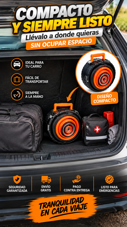 ⛑️ROAD GUARD🛞KIT SEGURO DE CARRETERA IMPORTADO🇺🇸OFERTA DE LANZAMIENTO🎁14 ACCESORIOS
