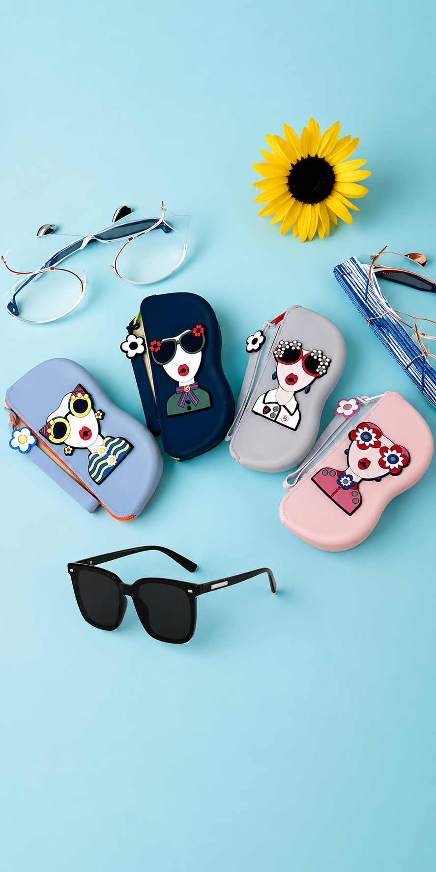 🌸 STYLEPOD 💕OFERTA AMOR Y AMISTAD💝 ESTUCHE PARA GAFAS IMPORTADO 🇺🇸👓