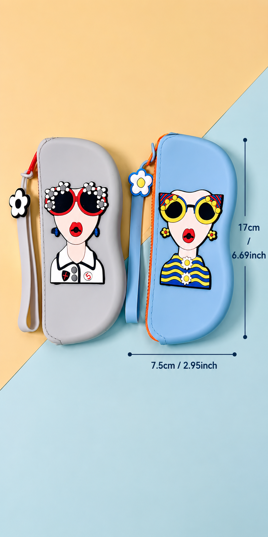 🌸 STYLEPOD 💕OFERTA AMOR Y AMISTAD💝 ESTUCHE PARA GAFAS IMPORTADO 🇺🇸👓