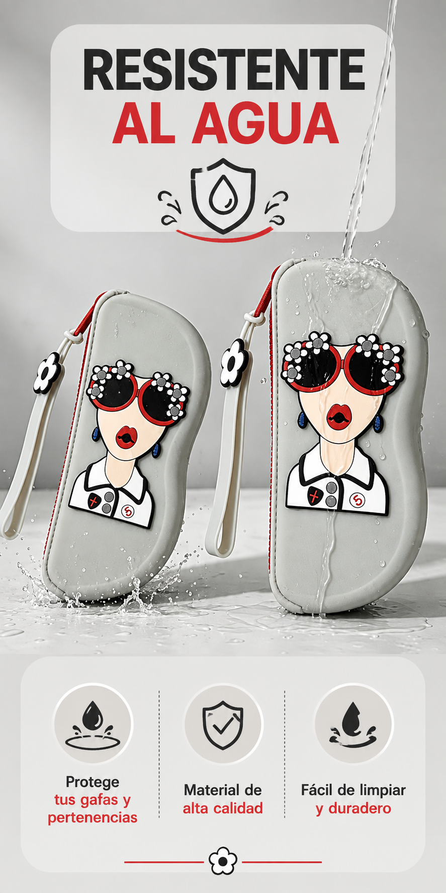 🌸 STYLEPOD 💕OFERTA AMOR Y AMISTAD💝 ESTUCHE PARA GAFAS IMPORTADO 🇺🇸👓