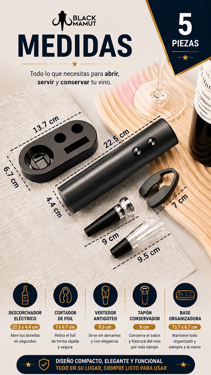 ✨ WINEMASTER Pro🍷DESCORCHADOR IMPORTADO💎 OFERTA LANZAMIENTO🥇