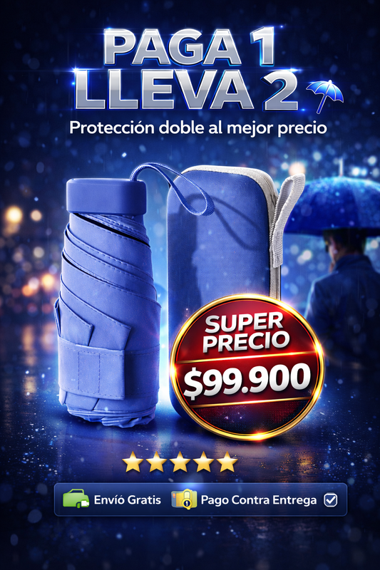 SOMBRILLA 🏙️URBAN RAIN Pro☔LLEVALA EN TU BOLSILLO 🥇PAGA 1 LLEVA 2🎁RECIBE OBSEQUIO