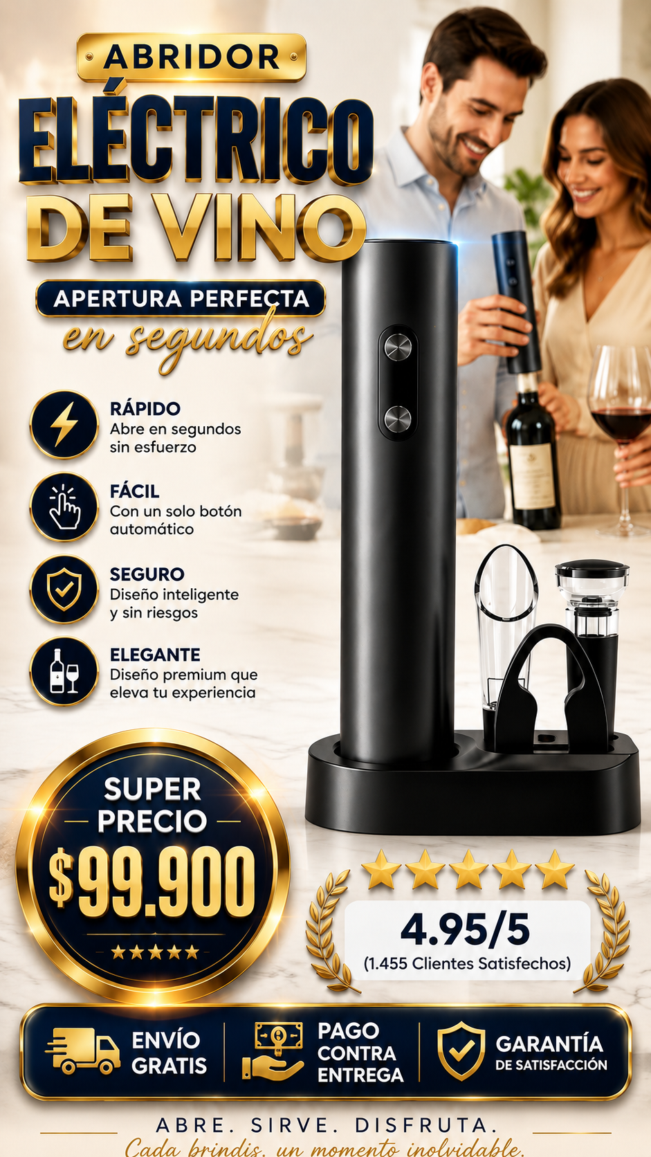 ✨ WINEMASTER Pro🍷DESCORCHADOR IMPORTADO💎 OFERTA LANZAMIENTO🥇