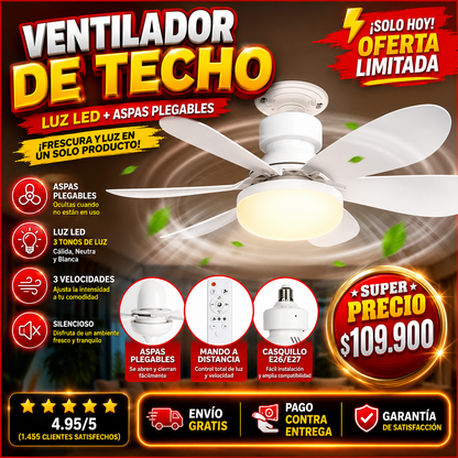 💡AIRLUXE👑LAMPARA-VENTILADOR PREMIUM🍃TENDENCIA 2026🥇 IMPORTADO