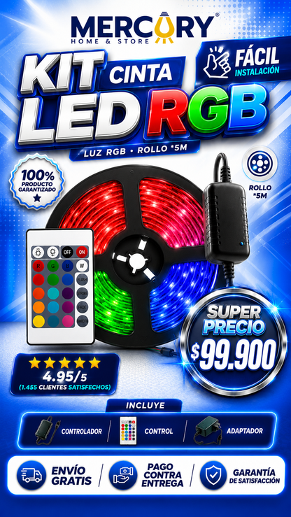 ✨GLOWMASTER🌈LUZ RGB 8K IMP0RTADA🌈ILUMINA-DECORA-SORPRENDE✨
