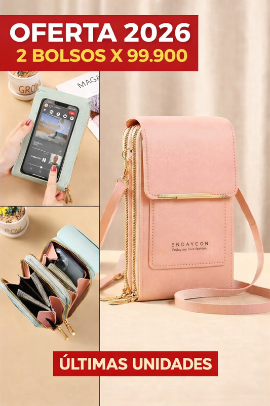 📲SMART BAG🔒BOLSO EN  CUERO PU PREMIUM🥇 ANTIRROBO Y MANOS LIBRES🔒LIQUIDACION 2026