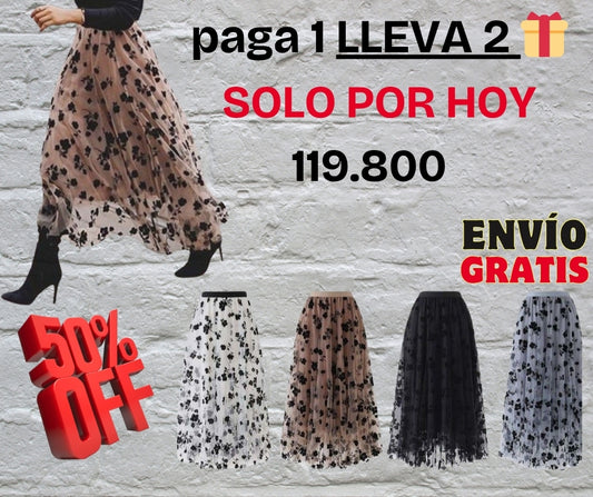 👗TULLE DREAM🌬️FALDA TULL PREMIUM IMPORTADA👗PAGA 1 LLEVA 2💃ENVIÓ GRATIS
