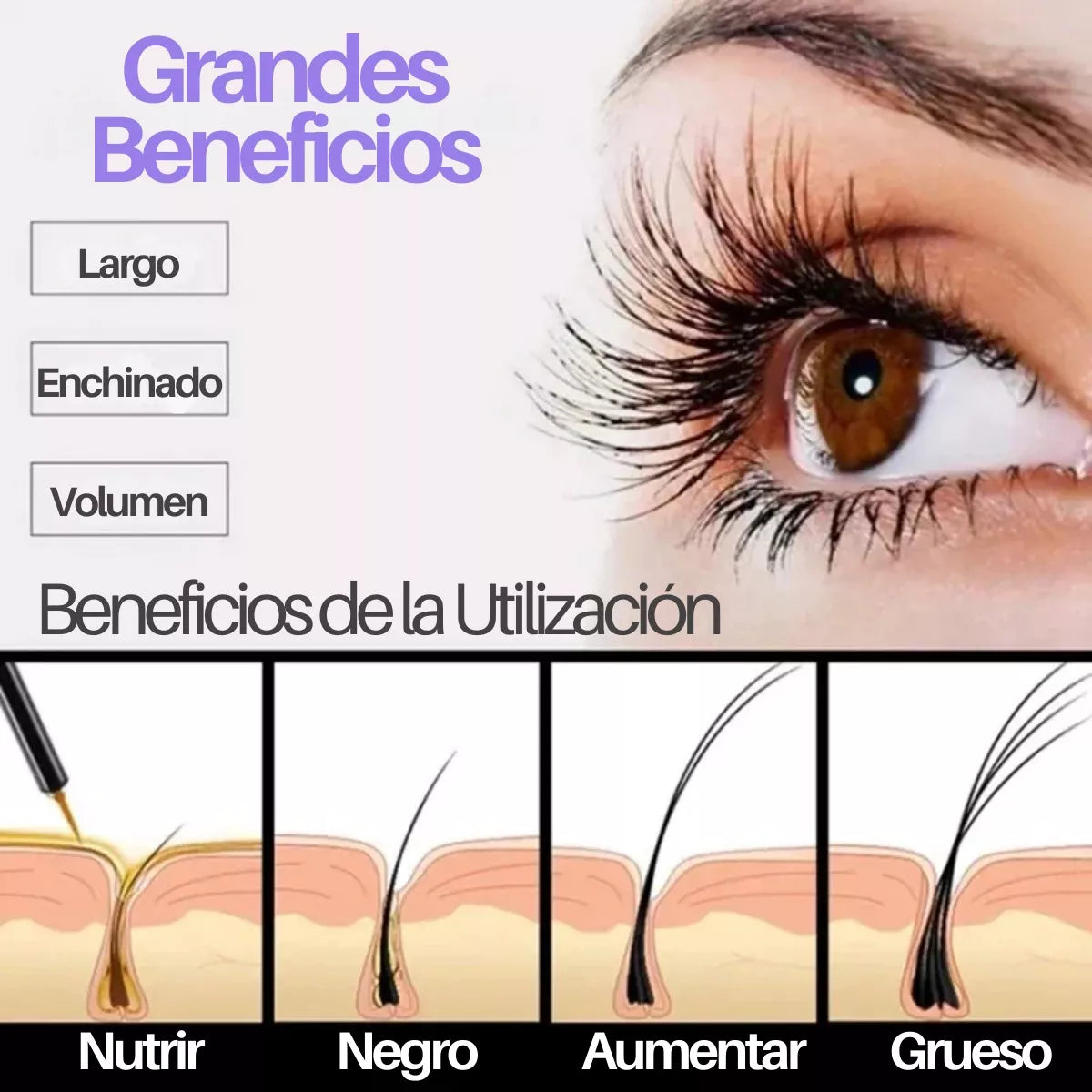 💆🏻‍♀️RADIANT LASH👁️SERUM ALARGADOR DE PESTAÑAS BIOAQUA🍃