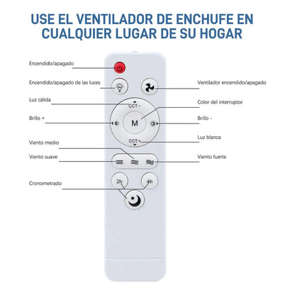 🌪️AIRLUM💡LAMPARA VENTILADOR 6 ASPAS🚁 ORIGINAL IMP0RTADO 🥇